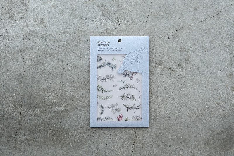 【Print-On Stickers】|絕版品套裝系列02 浪漫花園| 手帳貼紙 - 貼紙 - 其他材質 多色
