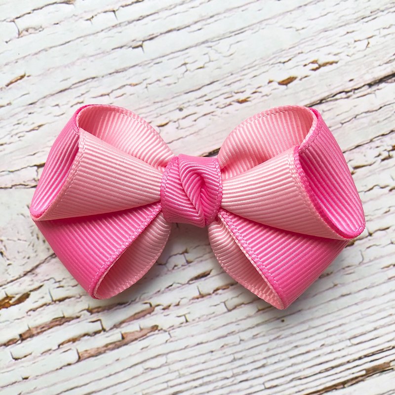 粉嫩小清新瀏海髮夾 /粉紅+桃紅 - 髮飾 - 其他材質 粉紅色