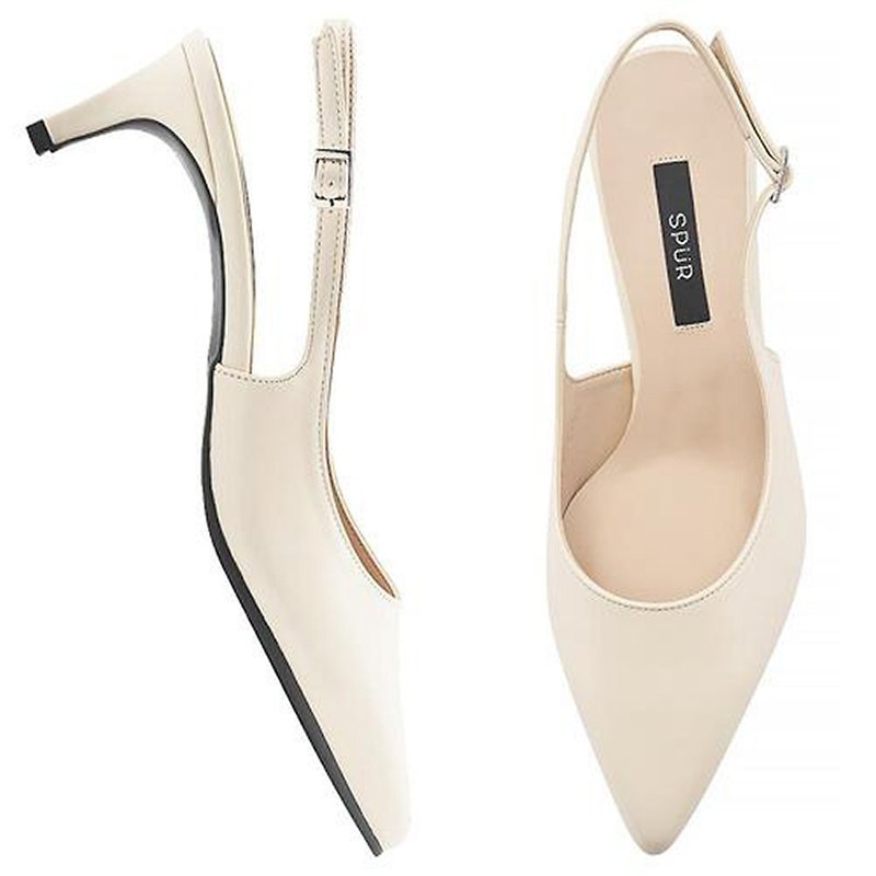 PRE-ORDER SPUR Rudi Slingback SS8014 (Ivory) - Women's Leather Shoes - Other Materials 