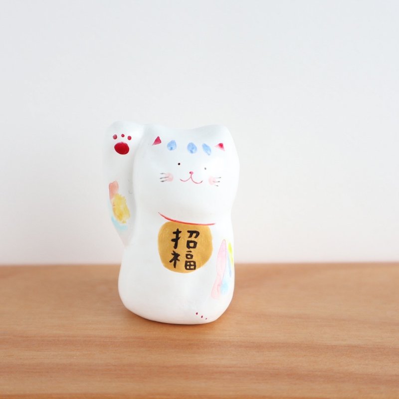 一点ものの優しさ 　 彩り招き猫　ブルー - 擺飾/家飾品 - 紙 