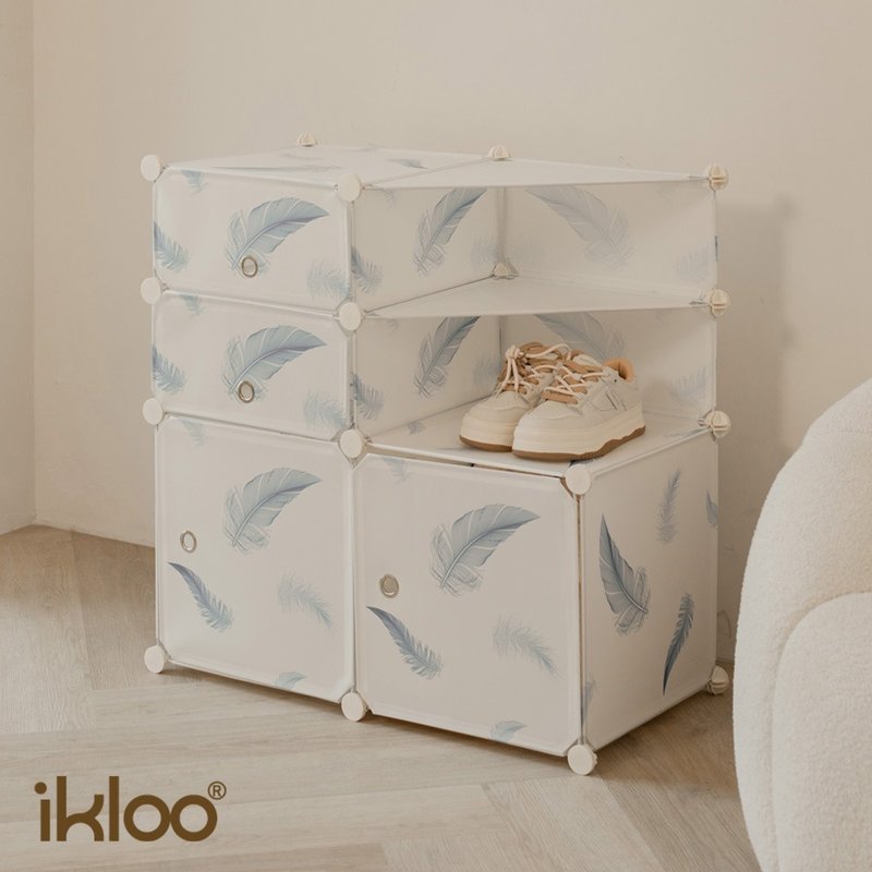 【ikloo】清爽柔和系多用途收納櫃 - 居家收納/收納盒/儲物盒 - 塑膠 白色