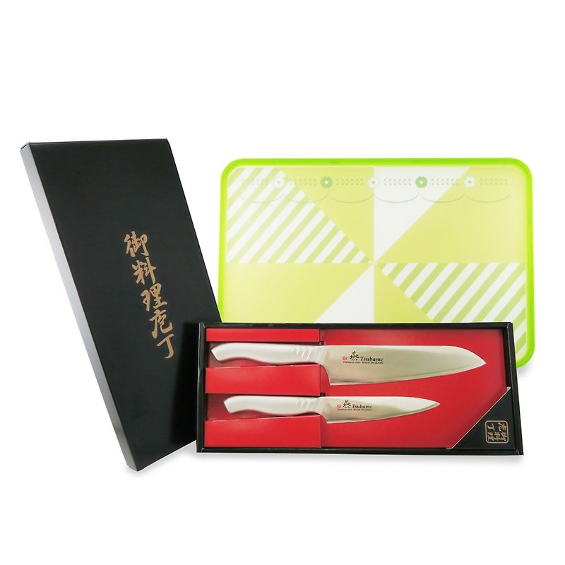 [Imperial Cuisine Cooking Ding] Japanese-made Yan Sanjo One-piece Stainless Steel Knife Set of 3 - มีด - สแตนเลส สีเงิน