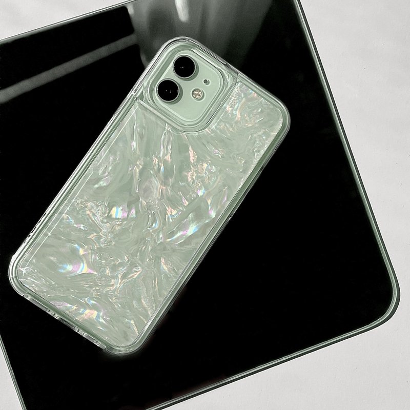 夢遊仙境－可客制化  質感真貝殼 手機保護殼 iphone 12 pro max - 手機殼/手機套 - 貝殼 多色