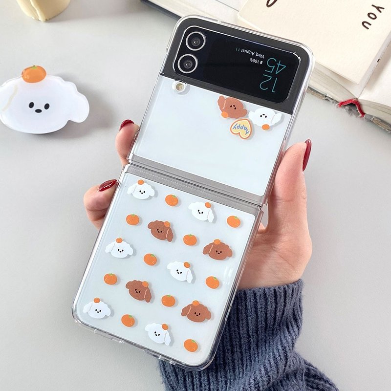 Tangerine puppy ZFLIP mobile phone protective case - 手機殼/手機套 - 塑膠 多色