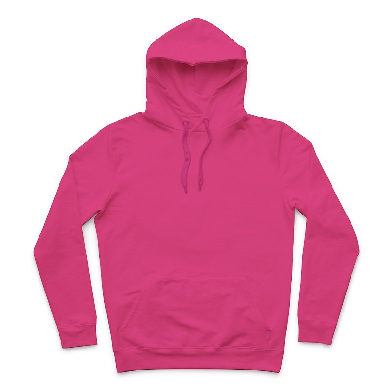 Plain Hooded T-Shirt- Peach - Unisex Hoodies & T-Shirts - Cotton & Hemp Pink
