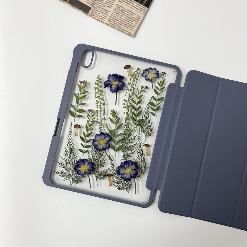 新紫花田手工押花iPad外殼 iPad Air 11寸 13寸 iPad Pro 11寸13 - 手機殼/手機套 - 植物．花 