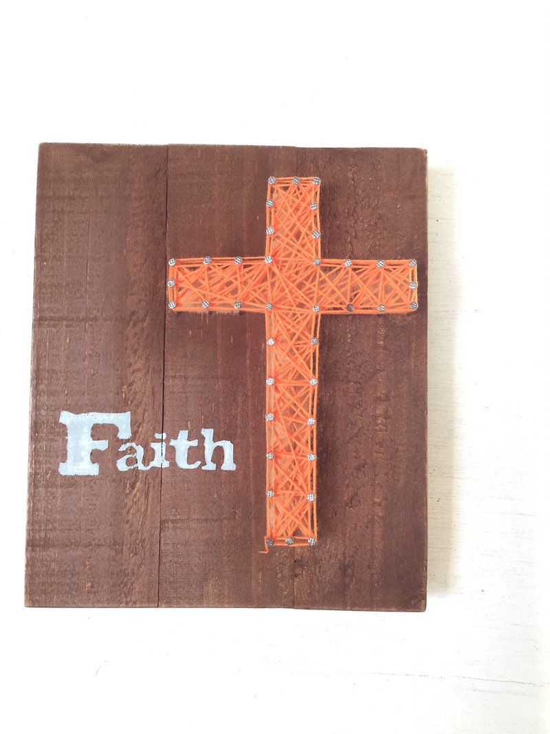 福音創作系列　創意木作　牆面掛飾　居家擺設　十字架　信仰 - 牆貼/牆身裝飾 - 木頭 咖啡色