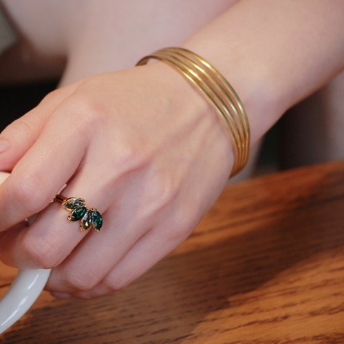 PHOEBE JEWELRY 個性黃銅復古手環