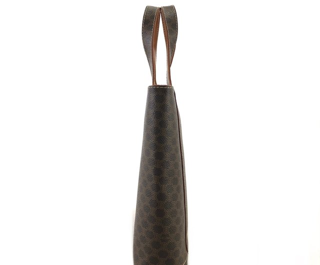 日本直送 名牌中古包 】CELINE セリーヌ マカダム ブランドロゴ レザー