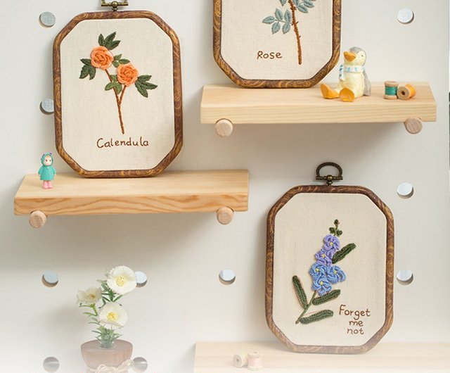 SALEஐ⋆*アンティーク・可愛い小花刺繍のお得なセット 26花模様 花柄刺繍キット お花シリーズ 刺繍作成キット刺繍作成