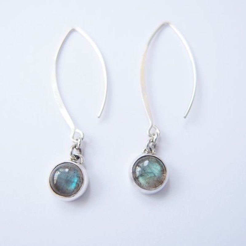 Ancient ramen 925 silver earrings - Earrings & Clip-ons - Gemstone 