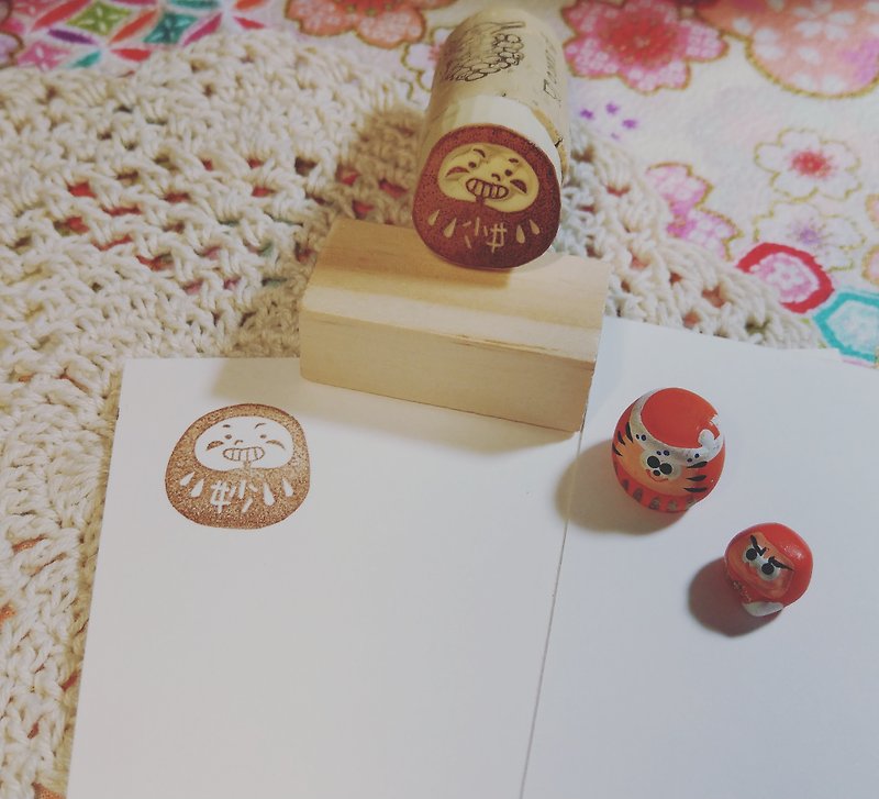 Dreaming glazed house | Hand engraved seal | Cork Xiaofu God series - wonderful - ตราปั๊ม/สแตมป์/หมึก - วัสดุอื่นๆ สีแดง