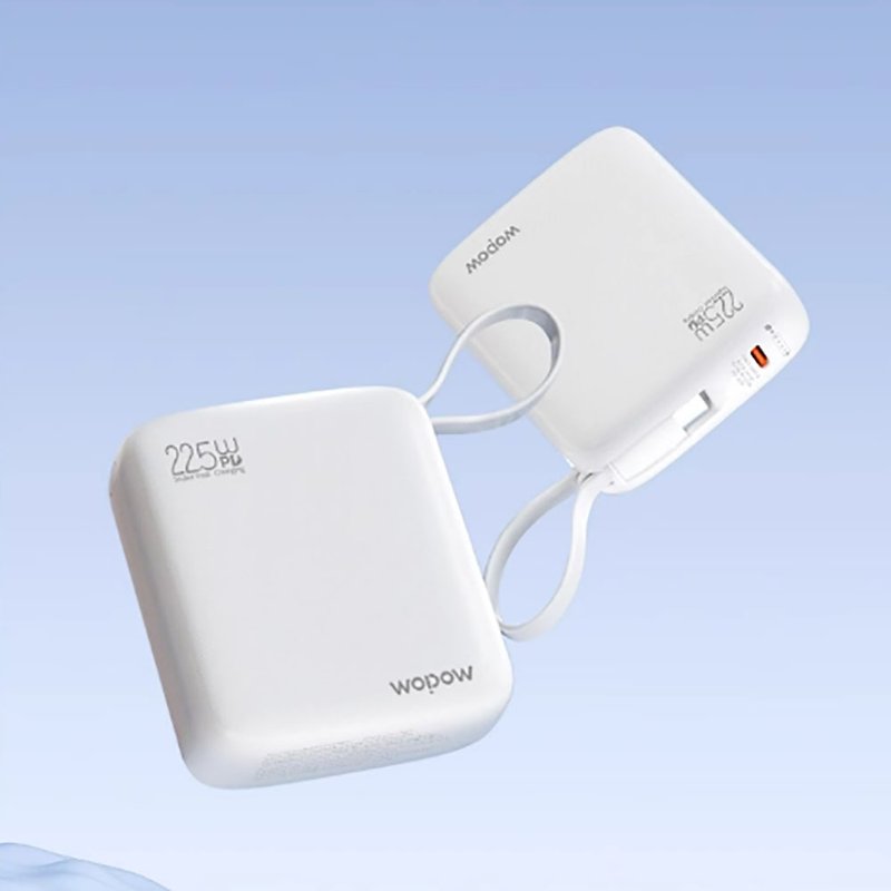 [Free Shipping] WOPOW Power Bank Large Capacity Super Fast Charging 10000 mAh Portable Airplane Portable - ที่ชาร์จ - วัสดุอื่นๆ ขาว