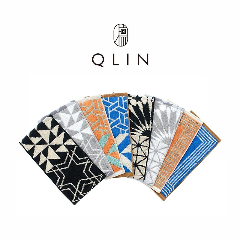 【QLIN】Starlight. Eternal series | Imabari long handkerchief | Antibacterial function | - Handkerchiefs & Pocket Squares - Cotton & Hemp Multicolor