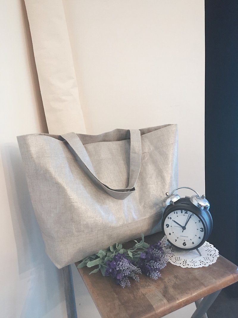 Linen / canvas tote - Handbags & Totes - Linen 