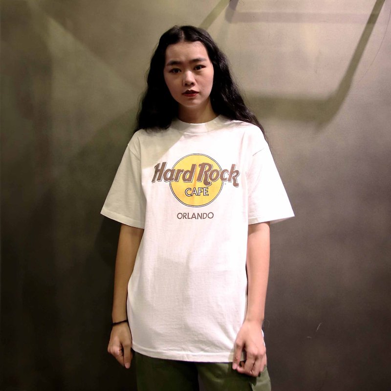 Tsubasa.Y Antique House A19 Hard Rock White Tee, vintage brand T-shirt T-shirt - Women's T-Shirts - Cotton & Hemp White