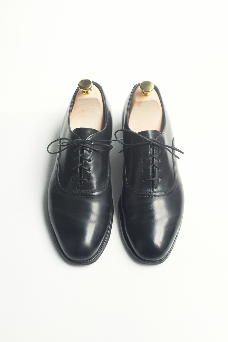 70s 美製黑色素面牛津皮鞋｜Bostonian Round Toe Oxford US 9D EUR 4142 - 男款休閒鞋 - 真皮 黑色