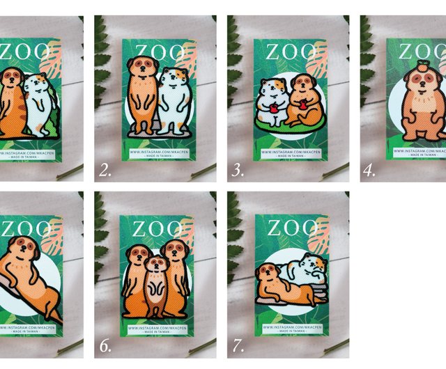 アイロン接着シール】ZOO ズー～ミーアキャットシリーズ
