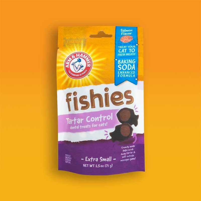 【ARM & HAMMER】Cat's Baked Soda Fish Teeth Cleansing Pie 2.5oz - Cleaning & Grooming - Other Materials 