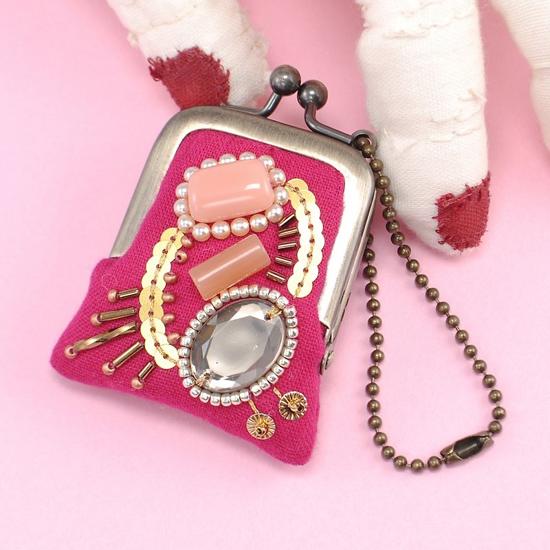 小さな小さながま口sparkle20 - 化妝包/收納袋 - 塑膠 粉紅色
