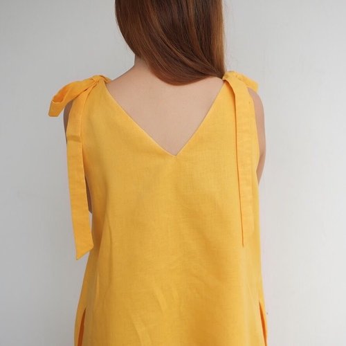 マスタードでFoakタイトップドレス