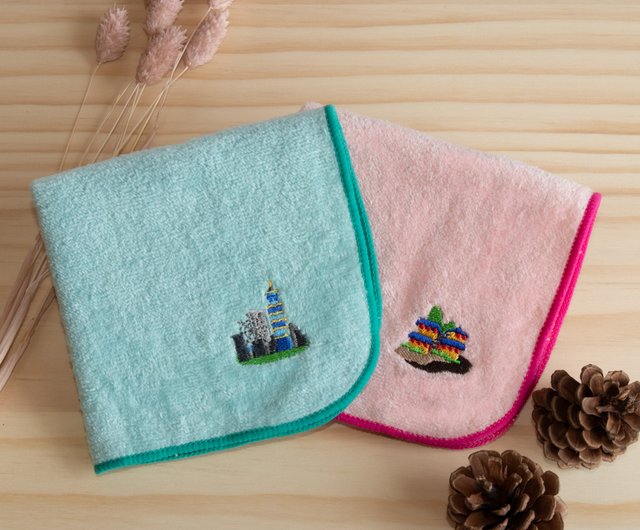 北朝鮮ハンドメイド刺繍ハンカチーフ 刺繍・ ハンカチーフ （カラーフラワー） | Le Attridee