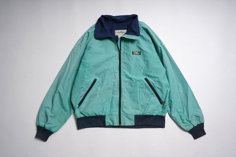 古著 L.L.Bean 湖水綠鋪棉外套 vintage - 男夾克/外套 - 其他人造纖維 綠色