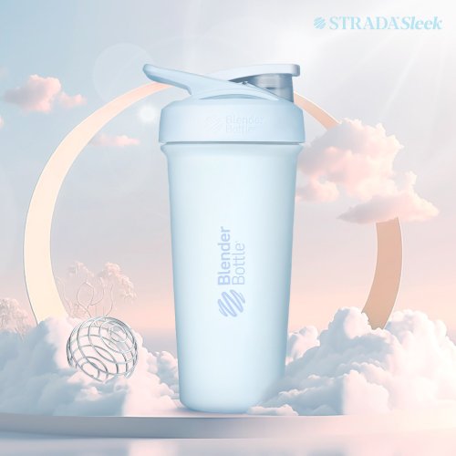 Blender Bottle x Owala 官方授權旗艦店 BlenderBottle【Sleek系列】按壓式不鏽鋼水壺25oz/740ml