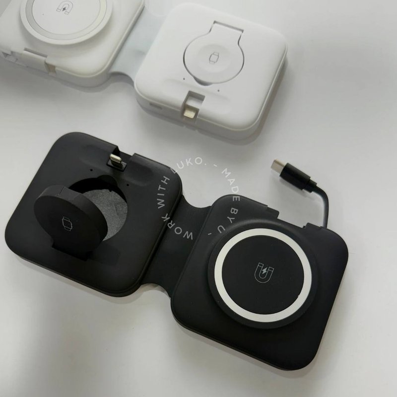 Apple Watch | 第二代 IPhone 多合一 磁吸旅行摺疊無線充電盤 - 無線充電盤/板/座 - 其他材質 