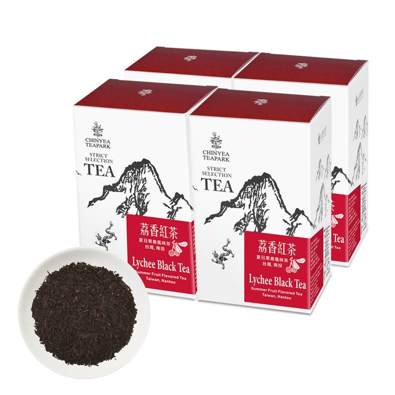 Double 11 special offer set - Litchi Black Tea (100gx4pcs) - ชา - โลหะ สีแดง