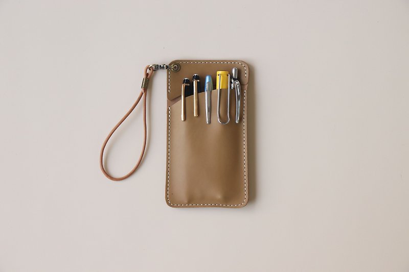 【Sold Out】Leather Doctor Robe Pen Case│Pocket Pen Case│Autumn Color - Pencil Cases - Genuine Leather Multicolor