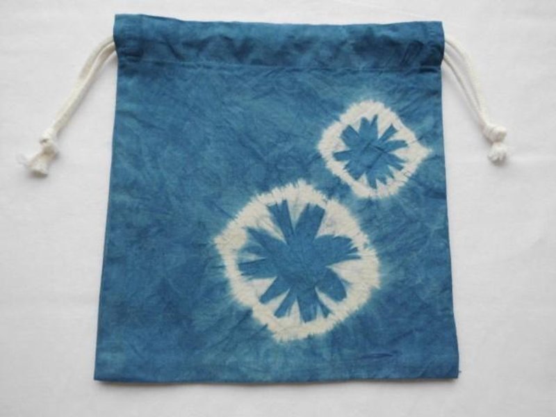 A stop indigo, mobile convenient ♪ "indigo dyeing mask purse purse" -4 - Other - Cotton & Hemp Blue