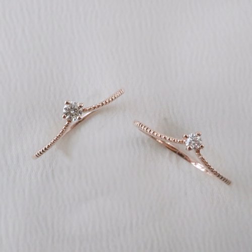 Xing Li Jewelry 幸李輕珠寶 復古滾邊鑽石戒指