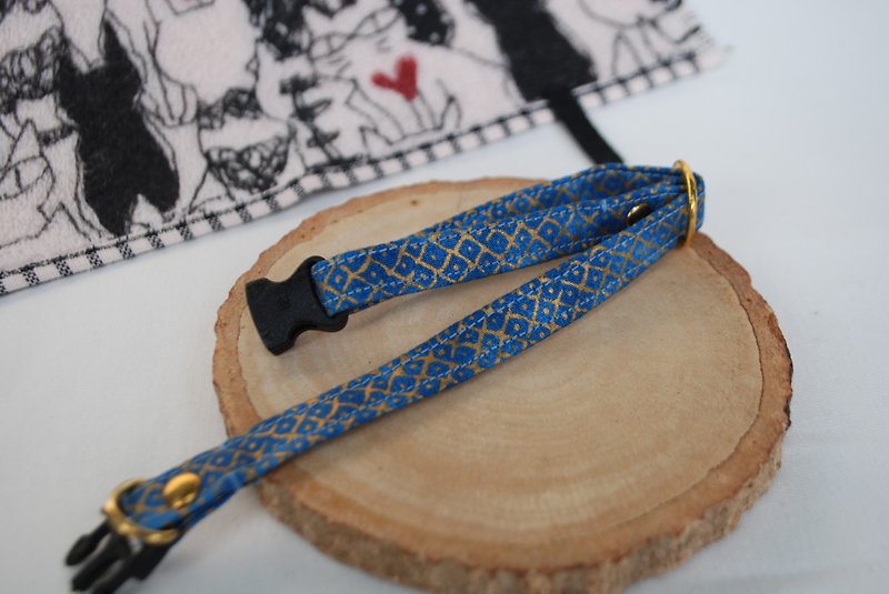 A-NI collar for cats and dogs normal cable version - Collars & Leashes - Cotton & Hemp Blue