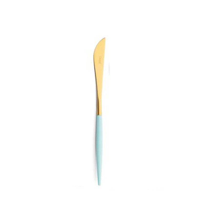 葡萄牙 Cutipol  GOA 蒂芬妮金 22CM 主餐刀 - 刀叉/湯匙/餐具組 - 不鏽鋼 藍色