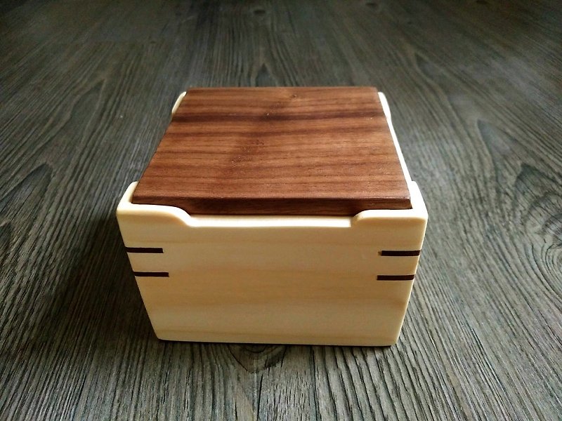 "简"-- Handmade log small storage box - กล่องเก็บของ - ไม้ สีนำ้ตาล