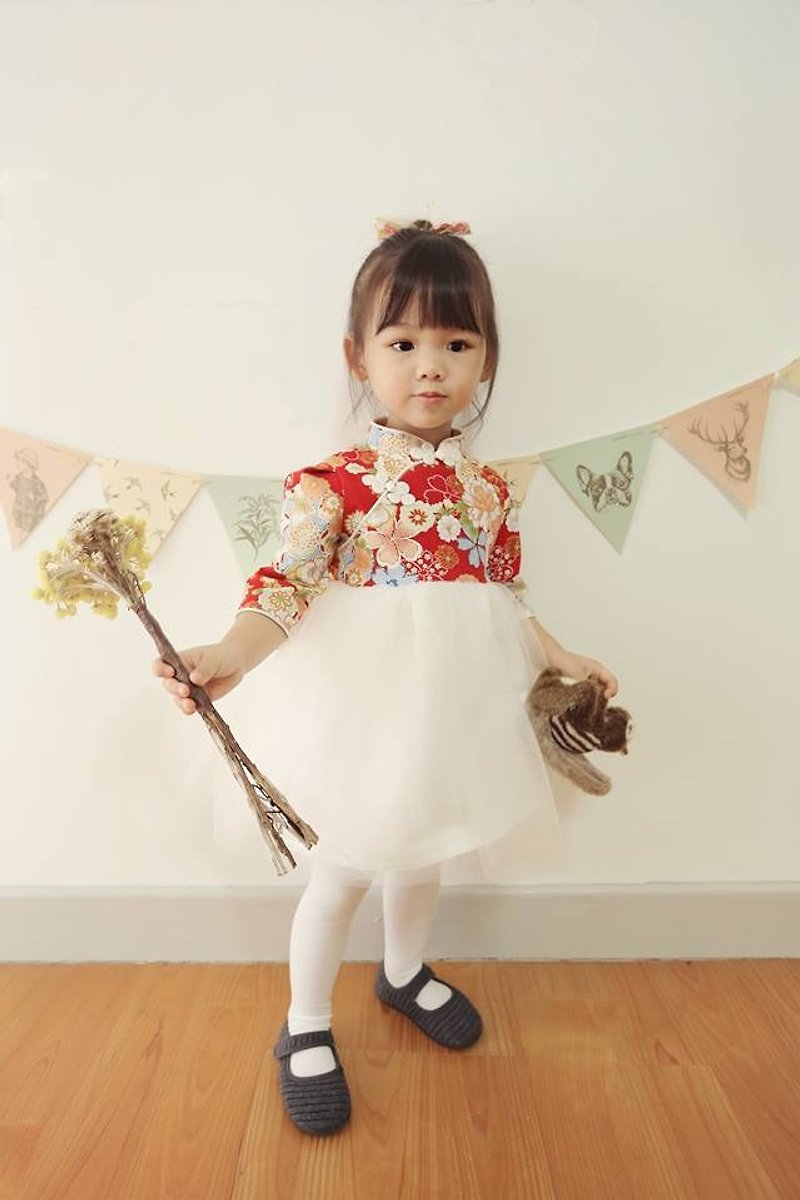 Cheongsam improved dress can do short sleeves - อื่นๆ - ผ้าฝ้าย/ผ้าลินิน 