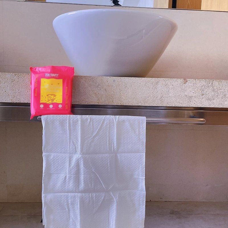 【Must-Have Item】Medical Grade Sterilisation x Biodegradable Small Towel set - ชุดเดินป่า - พืช/ดอกไม้ 