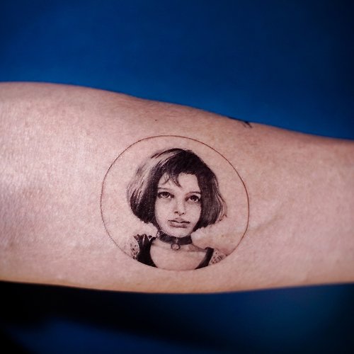╰ LAZY DUO TATTOO ╮ 這個殺手不太冷刺青紋身貼紙 法國電影人物人像刺青 型格獨特插畫