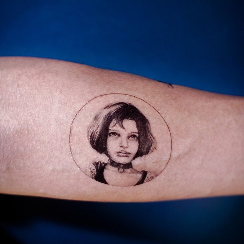 這個殺手不太冷刺青紋身貼紙法國電影人物人像刺青型格獨特插畫 Pinkoi 設計購物網站 Line購物