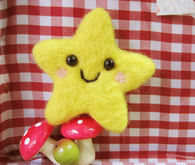Counting Star Necklace/Key Ring (Select one function) - Necklaces - Wool Yellow