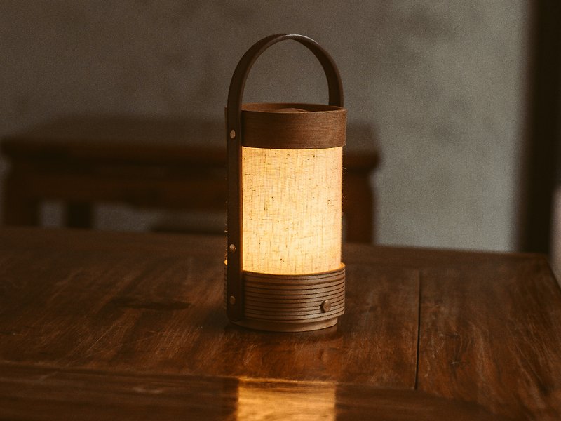 Dim Sum Baby ~ Battery operated USB Table Lamp, light bamboo - Lighting - Bamboo Khaki