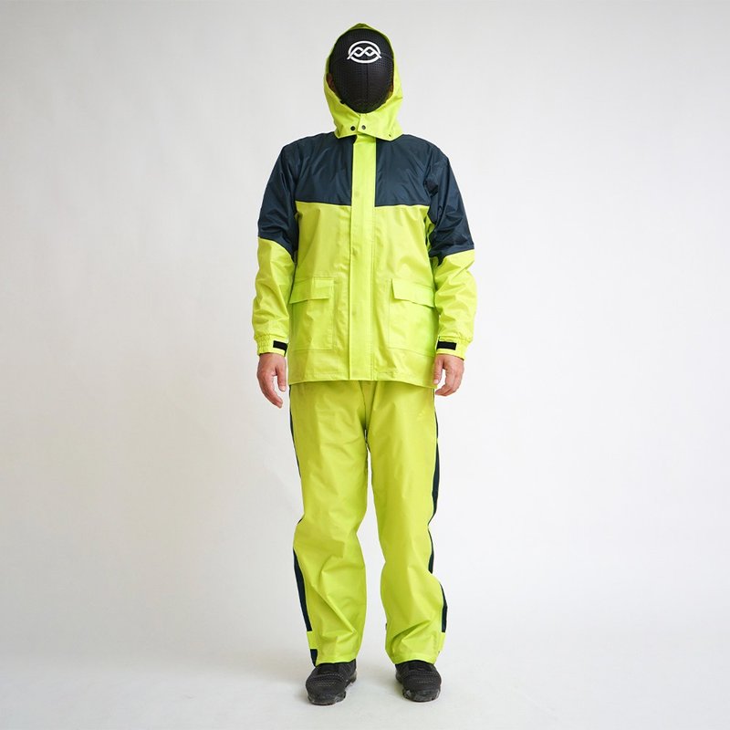 OG classic two-piece raincoat-grass green/dark green - Umbrellas & Rain Gear - Plastic Yellow