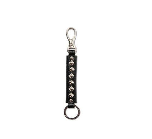 Calee Studs Leather Key Ring rivet leather key ring (Type A)