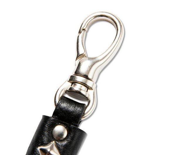 Calee Studs Leather Key Ring rivet leather key ring (Type A) - สตู