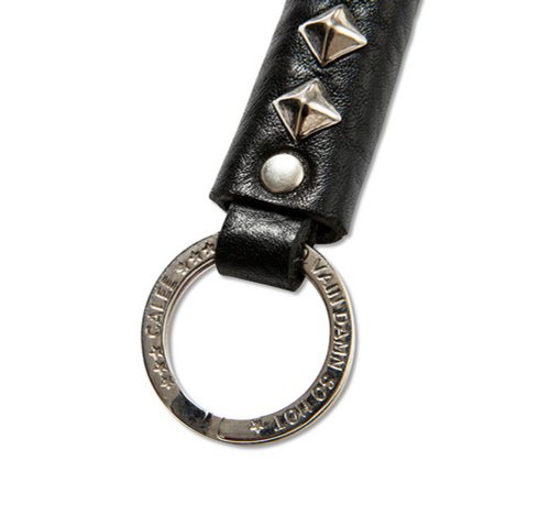 Calee Studs Leather Key Ring rivet leather key ring (Type A