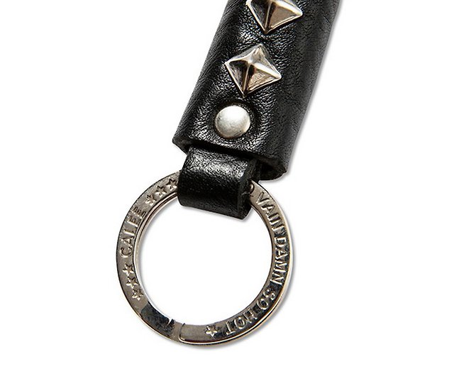 Calee Studs Leather Key Ring rivet leather key ring (Type A)