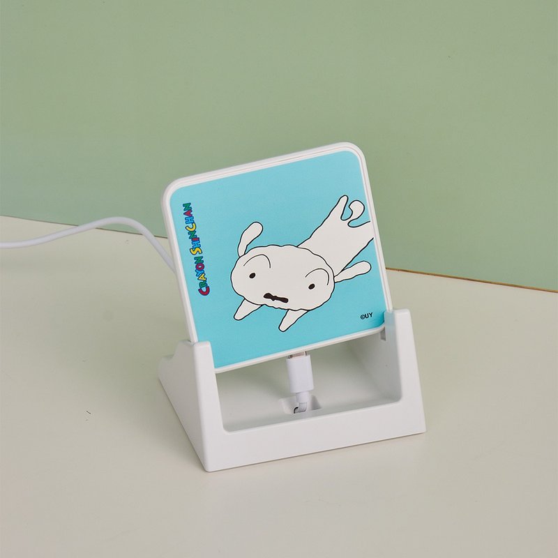 蠟筆小新瀟灑小白15W可拆式快充無線充電器 - 無線充電盤/板/座 - 塑膠 白色