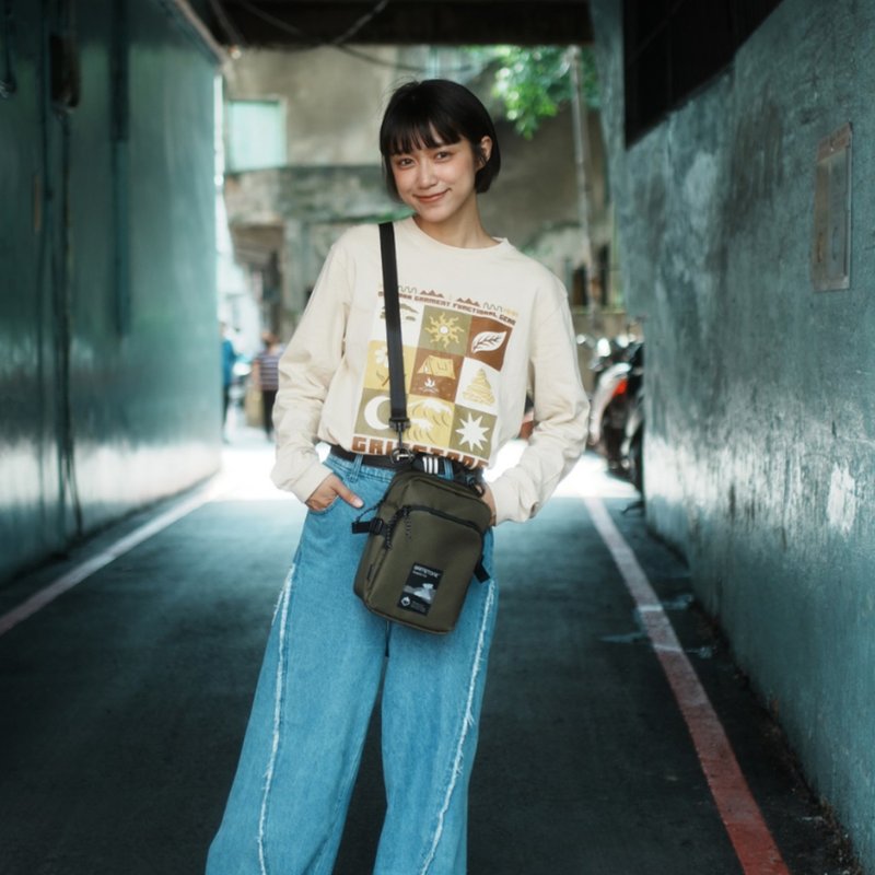 GRITSTONE Mistblock Small Crossbody Bag - Unisex - กระเป๋าแมสเซนเจอร์ - ไนลอน หลากหลายสี