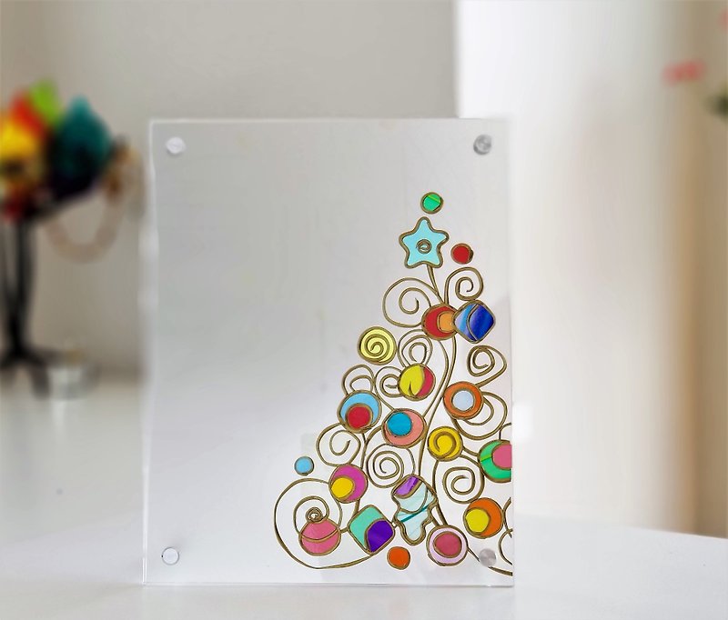 Xmas Photo Frame 　Elven Forest Christmas - Picture Frames - Plastic Multicolor